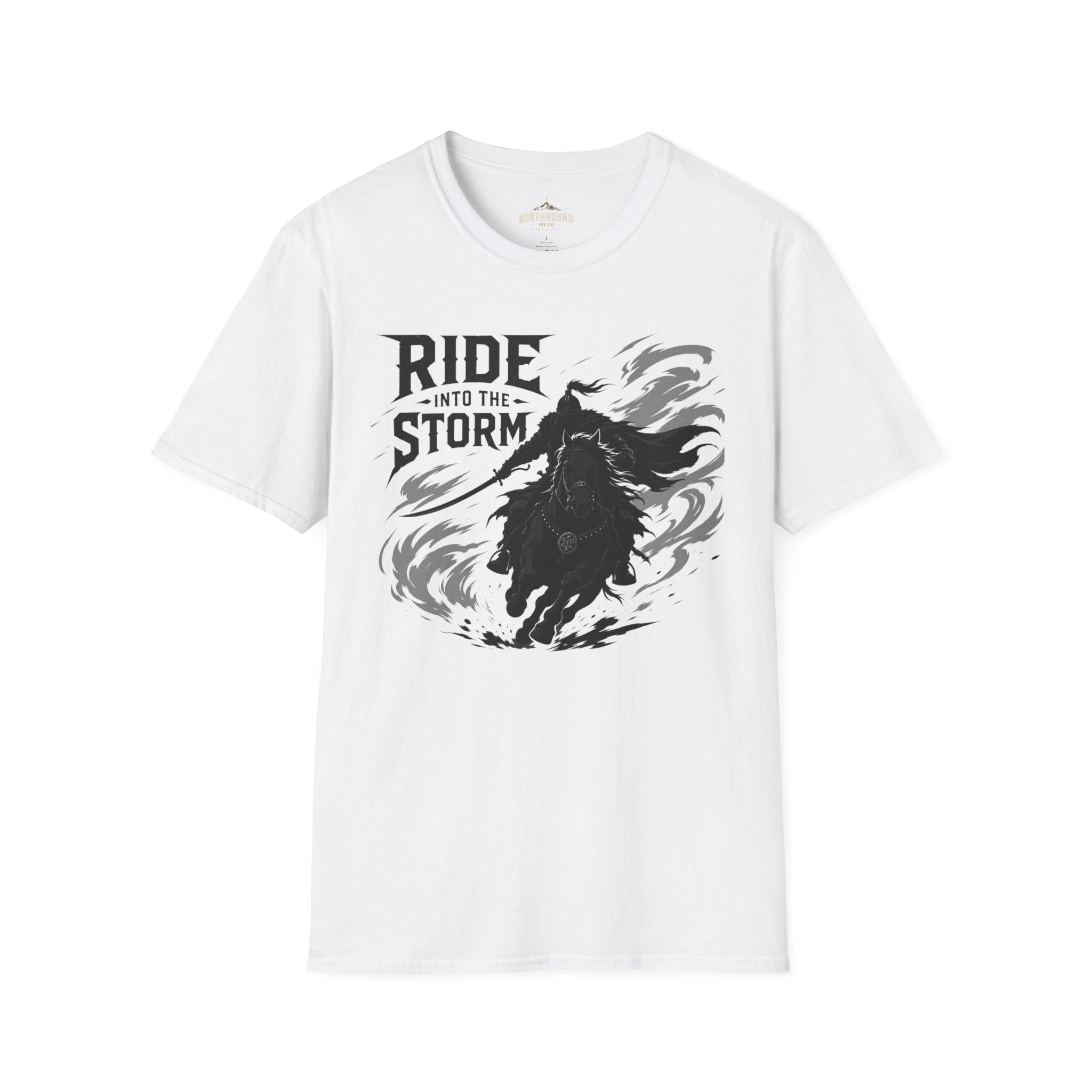 Ride Into The Storm T-Shirt — Dark Rider Graphic Tee