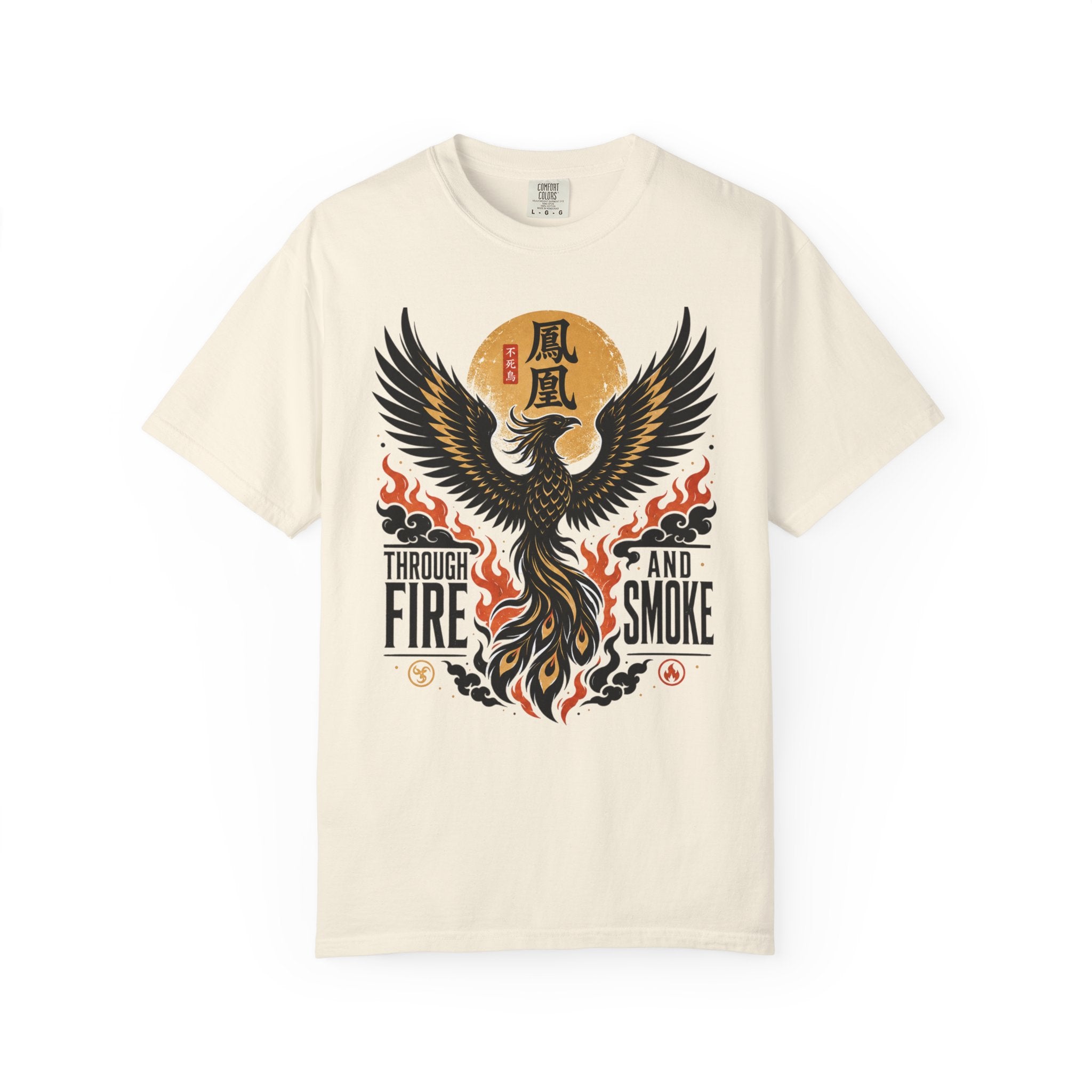 Phoenix Graphic T-Shirt — "Through Fire and Smoke" Inspirational Tee