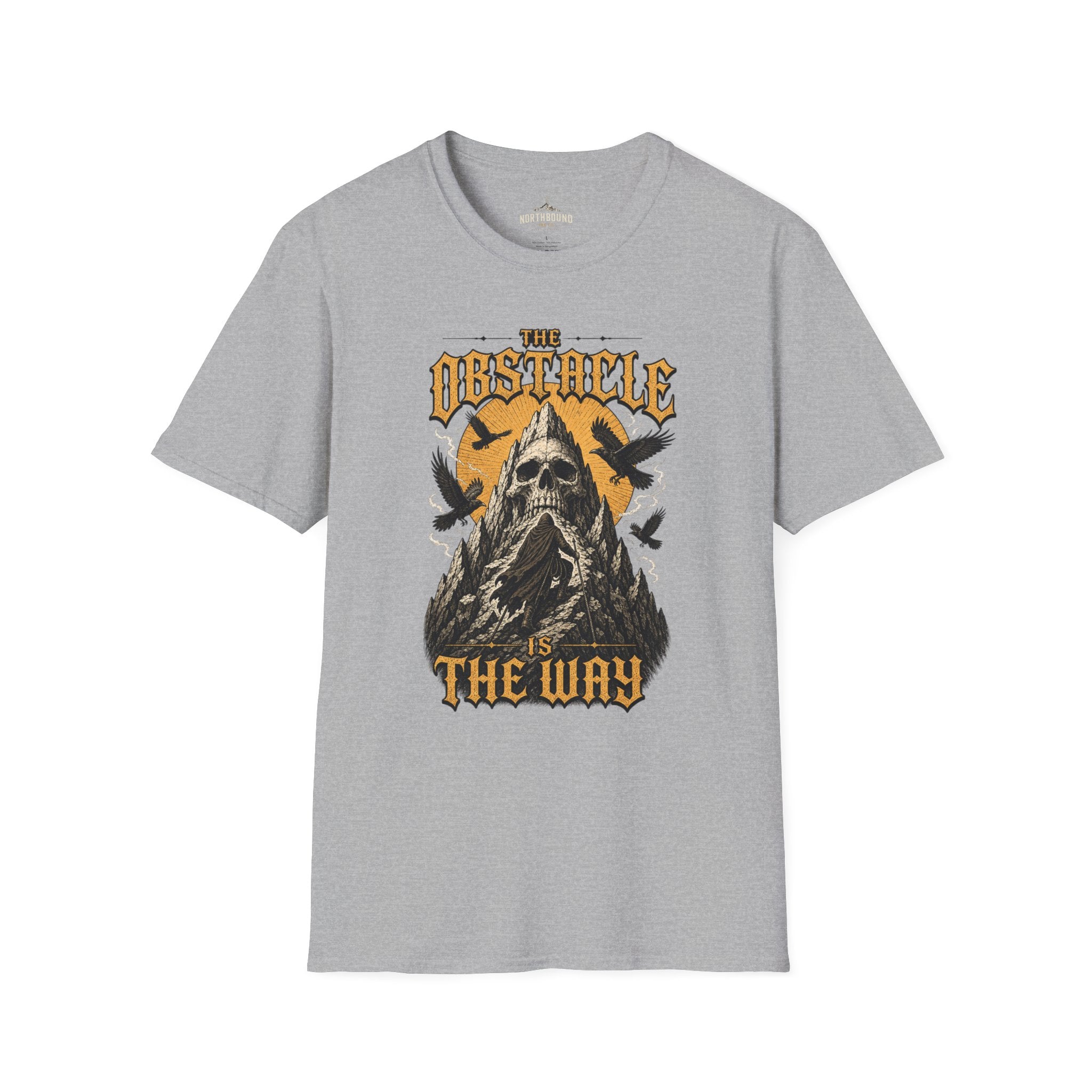 Skull & Crows Tee — "The Obstacle the Way" Vintage Rock T-Shirt