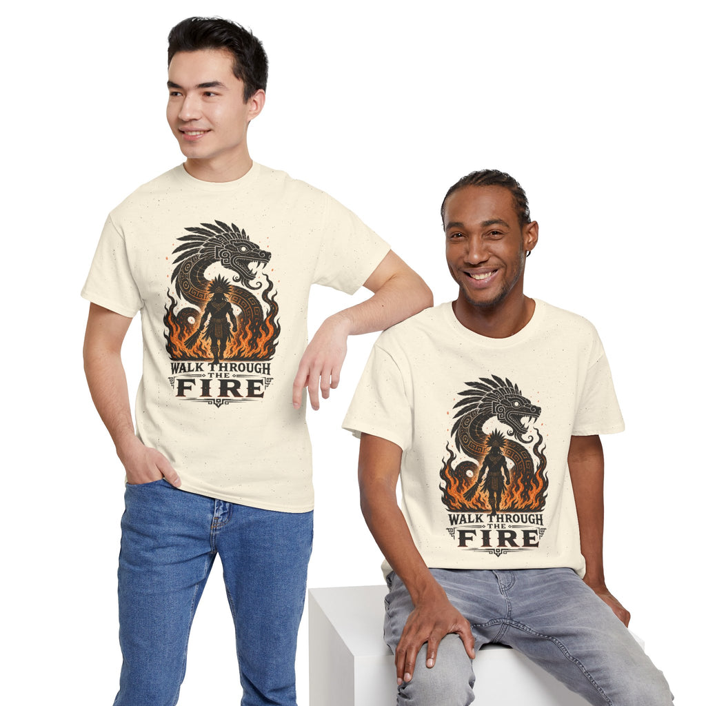 Walk Through the Fire Dragon T-Shirt — Inspirational Flame Graphic Tee