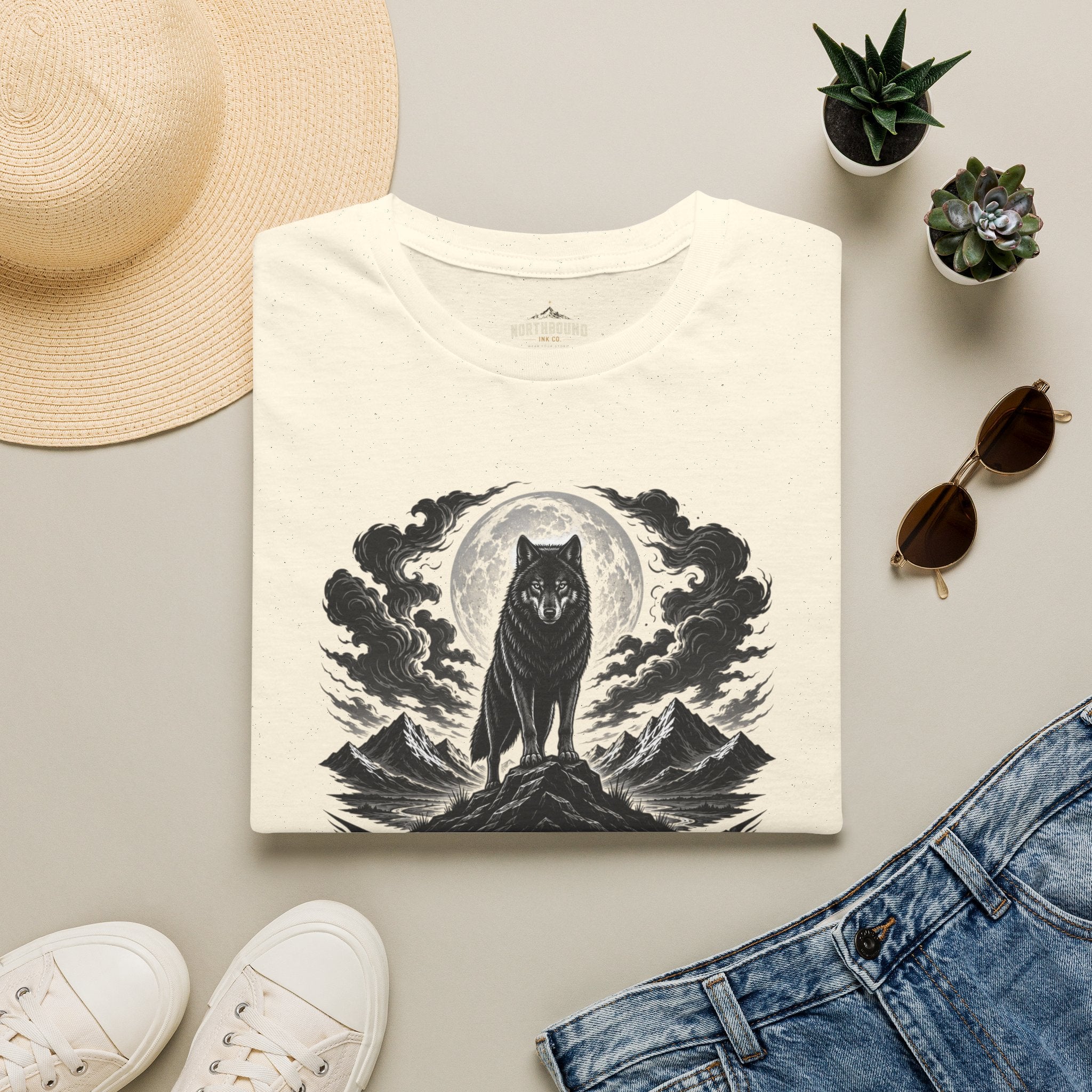 Wolf Moon T-Shirt — 'Wolves Stay Strong' Graphic Tee for Nature & Pack-Loyal Fans