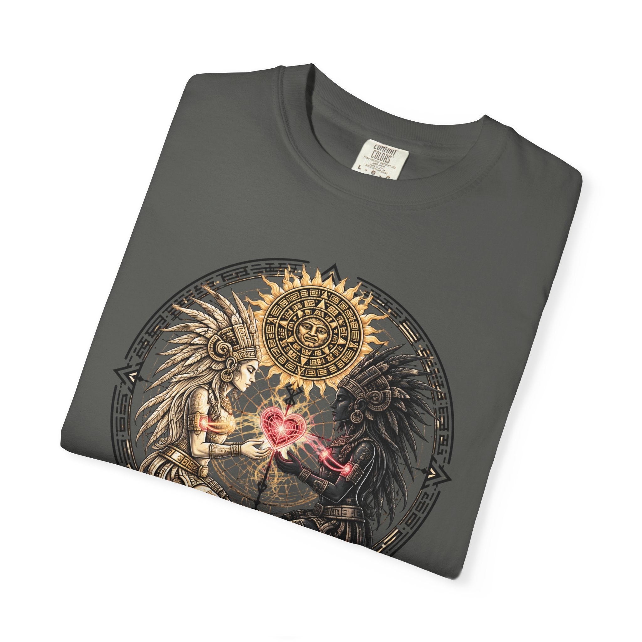Angel & Demon Heart T-Shirt — Gothic Spiritual Love Illustration
