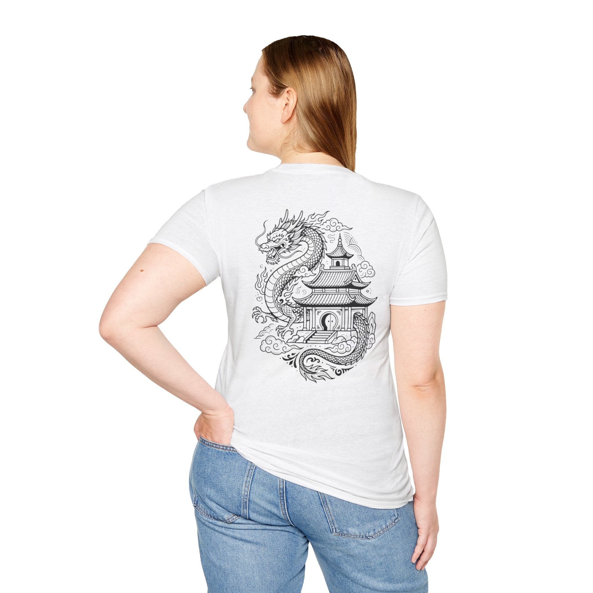 Dragon Temple T-Shirt — Asian Dragon Graphic Tee
