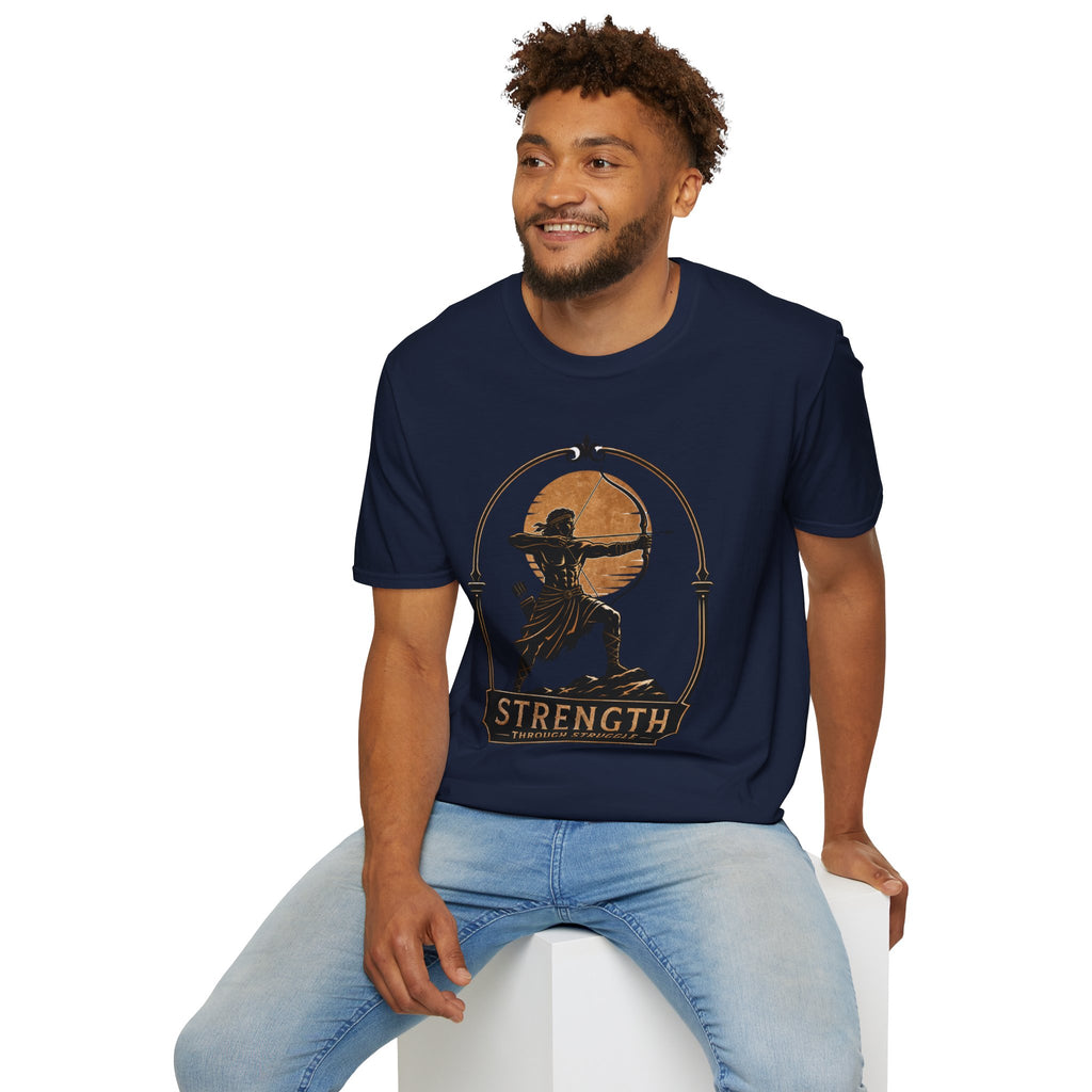 Archer Strength T‑Shirt — 'Strength Through Struggle' Graphic Tee