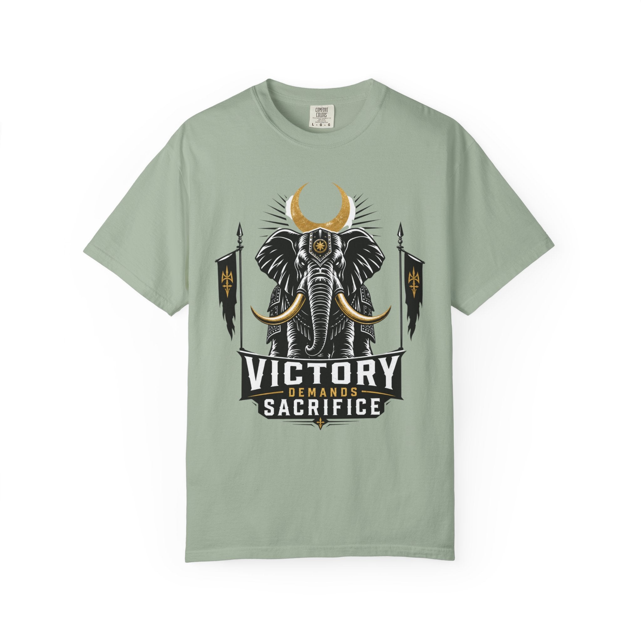 Victory & Sacrifice Elephant T-Shirt — Graphic Warrior Tee
