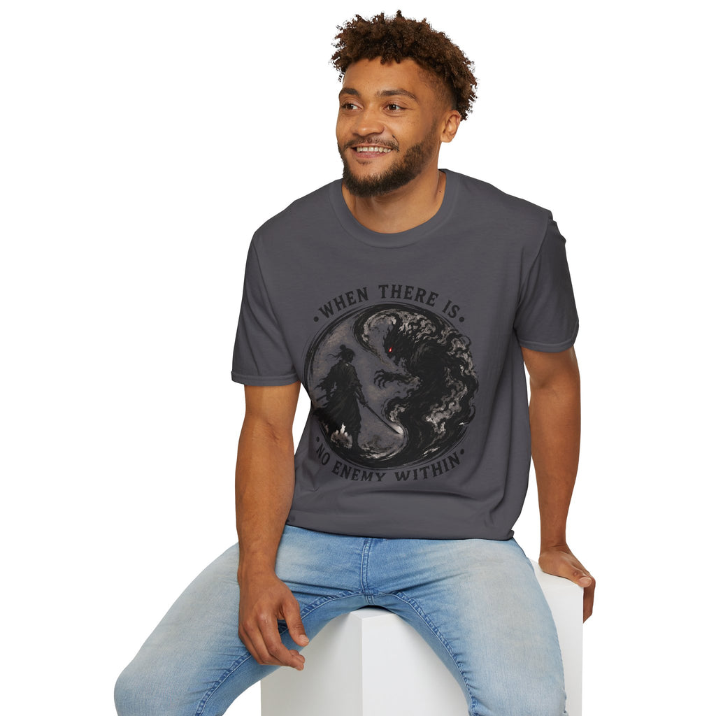 Warrior Yin Yang T-Shirt — "When There Is No Enemy Within" Inspirational Graphic Tee