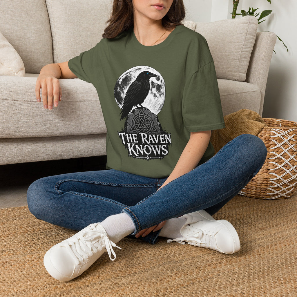 The Raven Knows T-Shirt — Gothic Moon Raven Tee