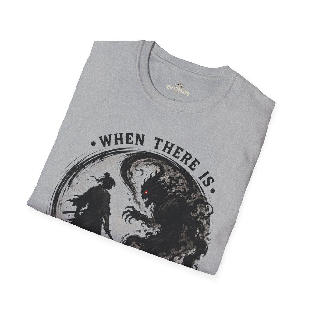 Warrior Yin Yang T-Shirt — "When There Is No Enemy Within" Inspirational Graphic Tee