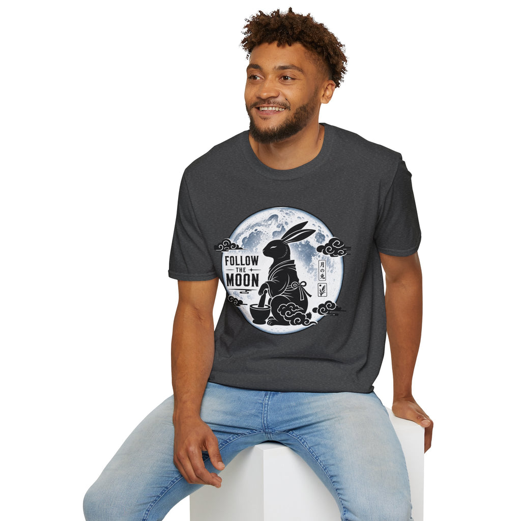 Follow the Moon Rabbit T-Shirt — Lunar Bunny Graphic Tee