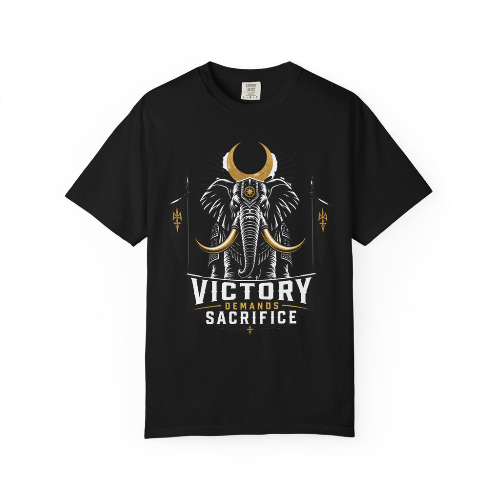 Victory & Sacrifice Elephant T-Shirt — Graphic Warrior Tee