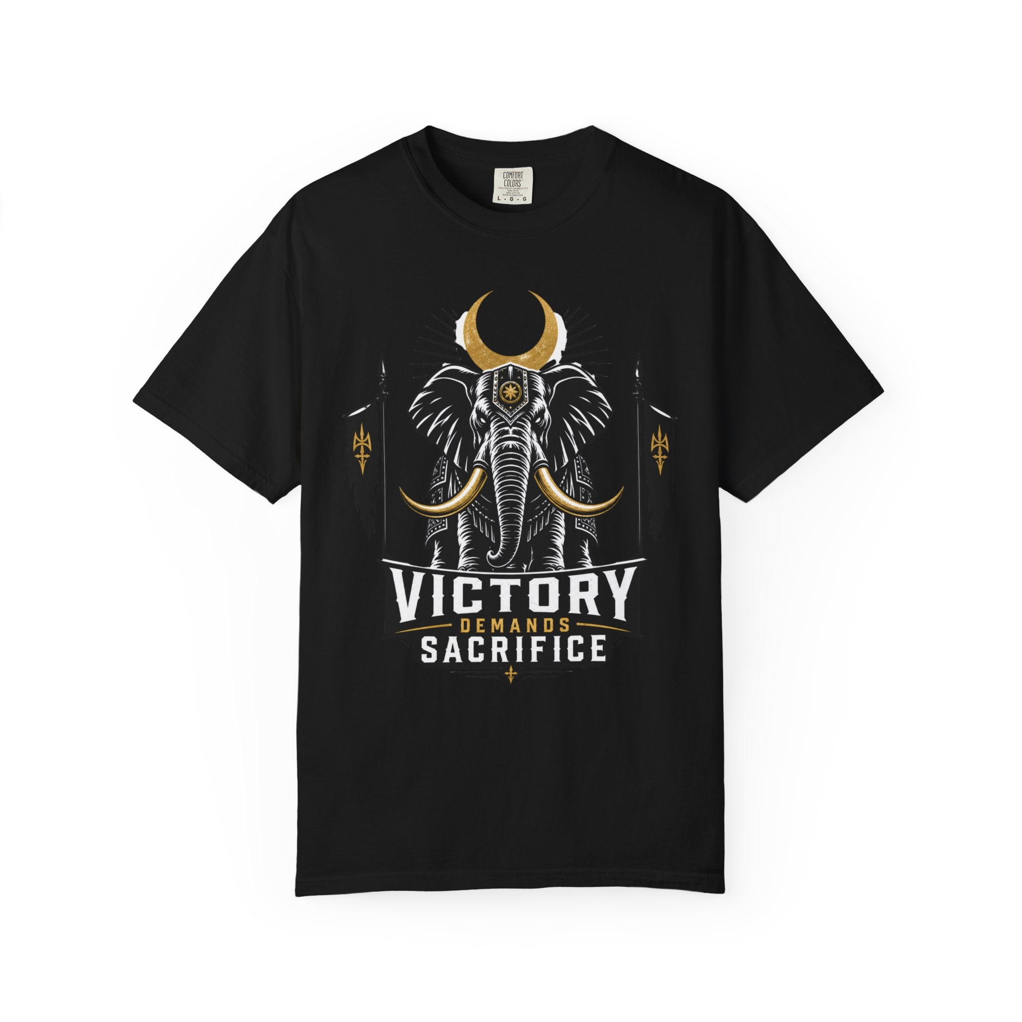 Victory & Sacrifice Elephant T-Shirt — Graphic Warrior Tee