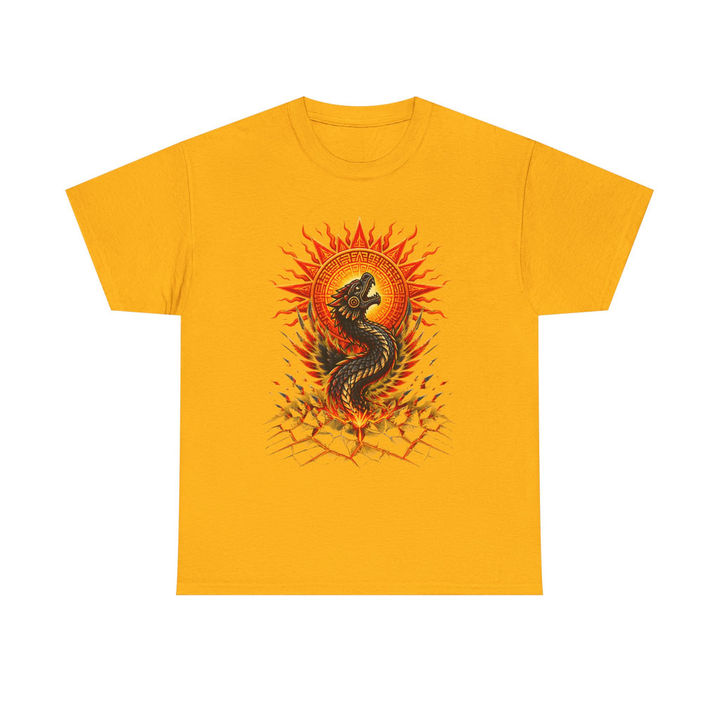 Dragon Sun T-Shirt — Fiery Serpent Graphic Tee