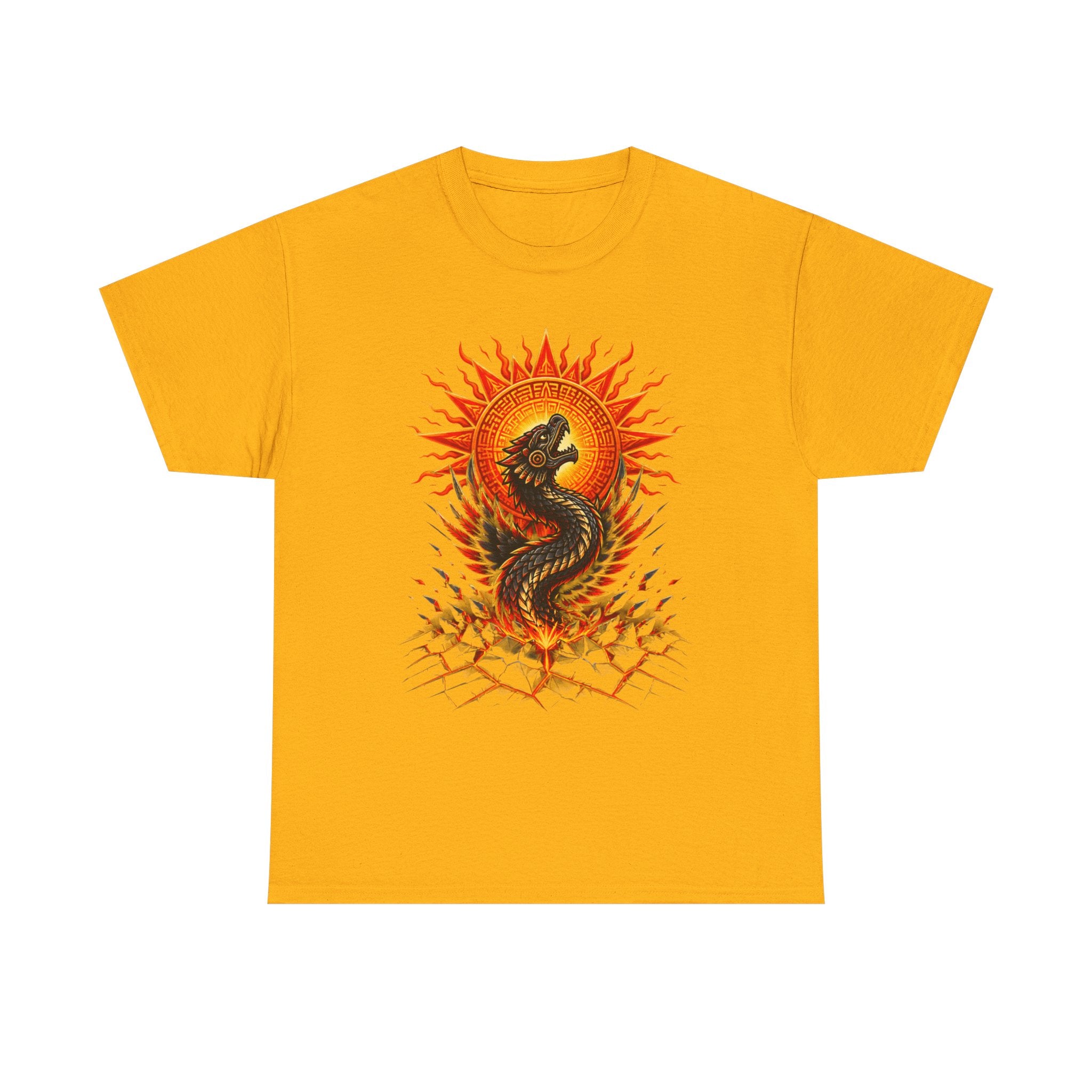 Dragon Sun Tee — Fiery Oriental Dragon Graphic T-Shirt