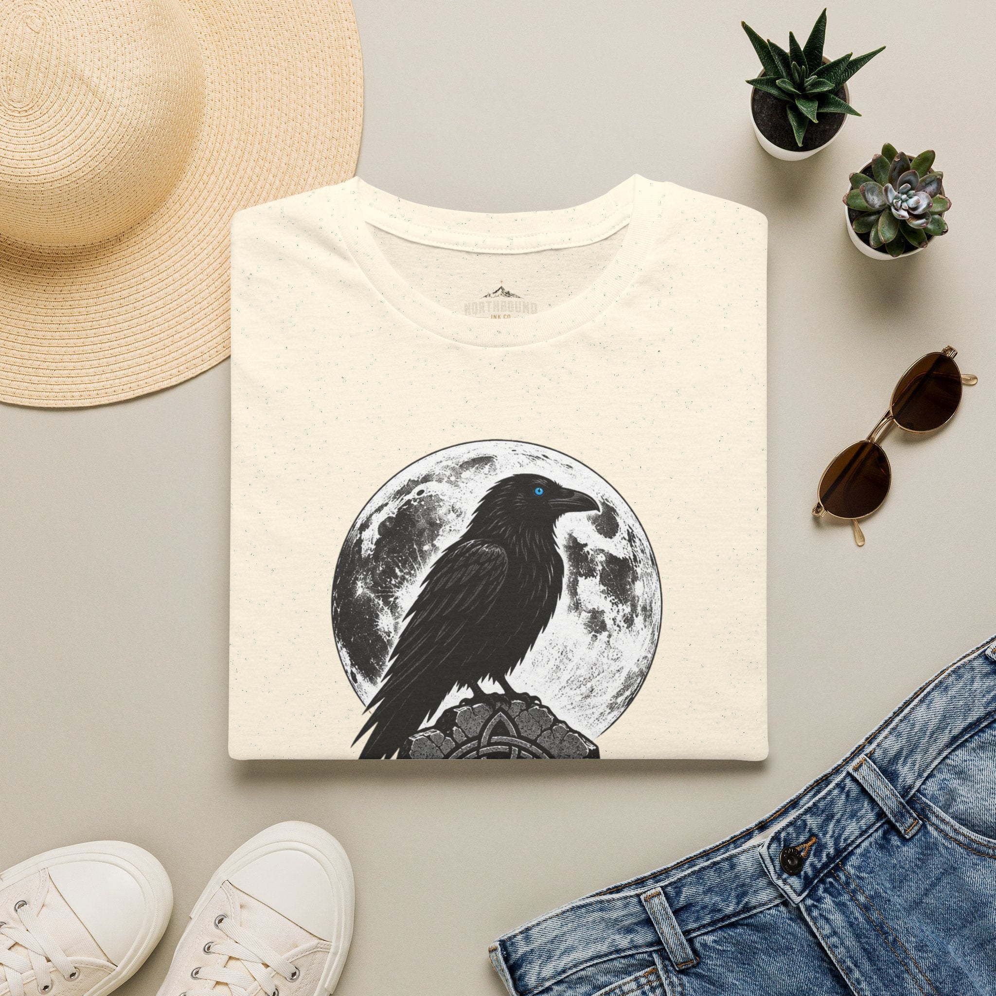 The Raven Knows T-Shirt — Gothic Moon Raven Tee