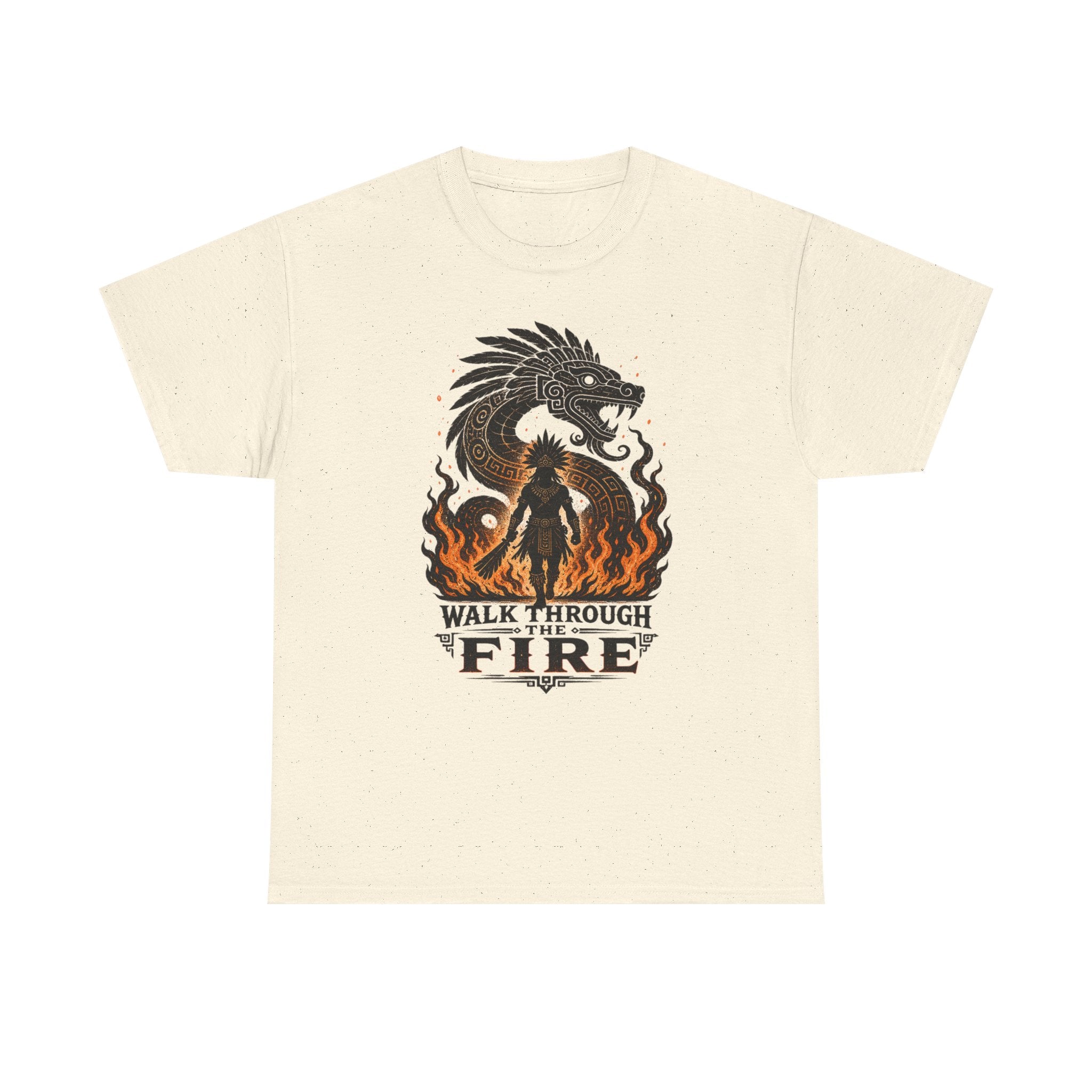 Walk Through the Fire Dragon T-Shirt — Inspirational Flame Graphic Tee