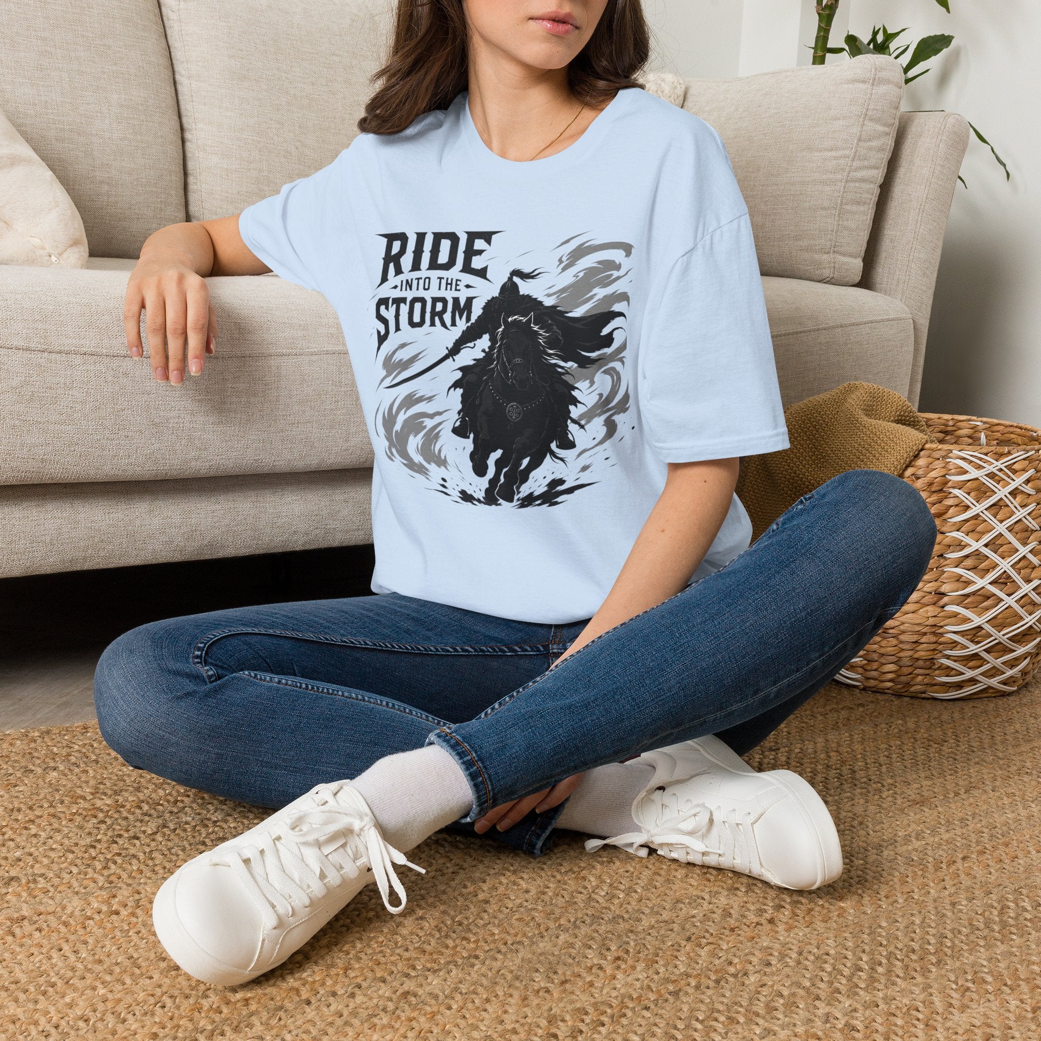 Ride Into The Storm T-Shirt — Dark Rider Graphic Tee
