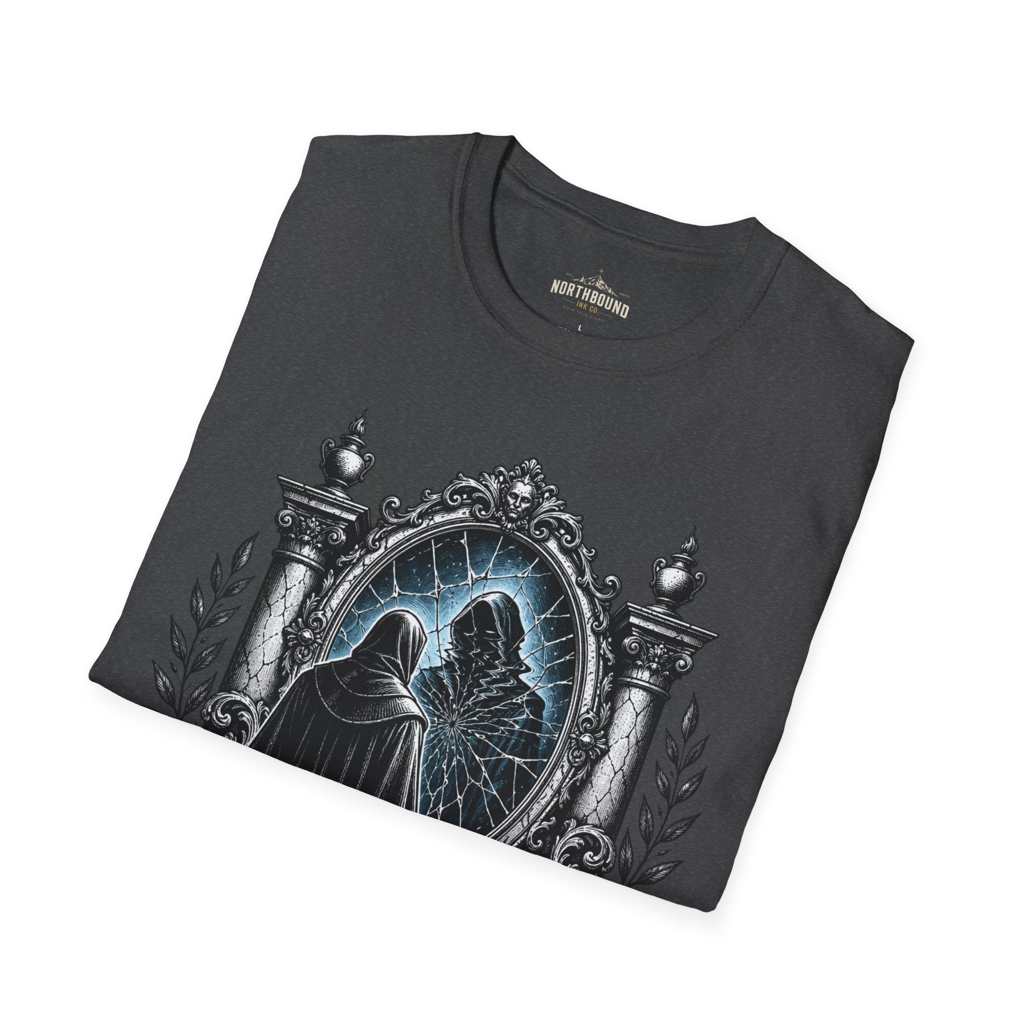 The Unexamined Life T-Shirt — Philosophical Mirror Graphic Tee